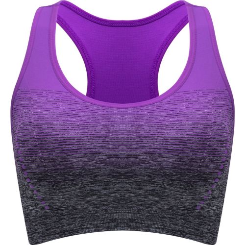 1pc/2pcs/3pcsMedium Support Two Tone Racer Back Sports Bra, Fitness Workout Running Yoga Bra